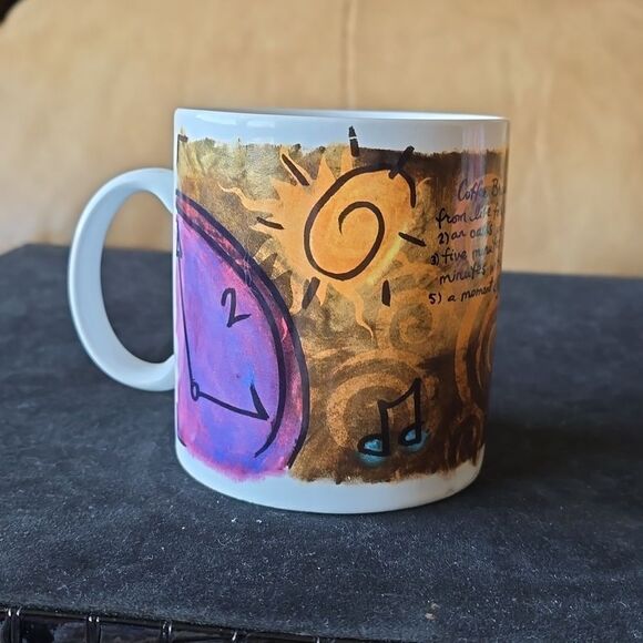 VTG Starbucks 1998 Coffee Break Essentials Mug – Eclectic Jumbo Ceramic Cup - Picture 13 of 13